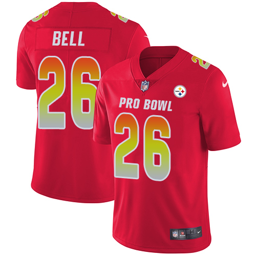 Nike Steelers #26 Le'Veon Bell Red Men's Stitched NFL Limited AFC 2018 Pro Bowl Jersey
